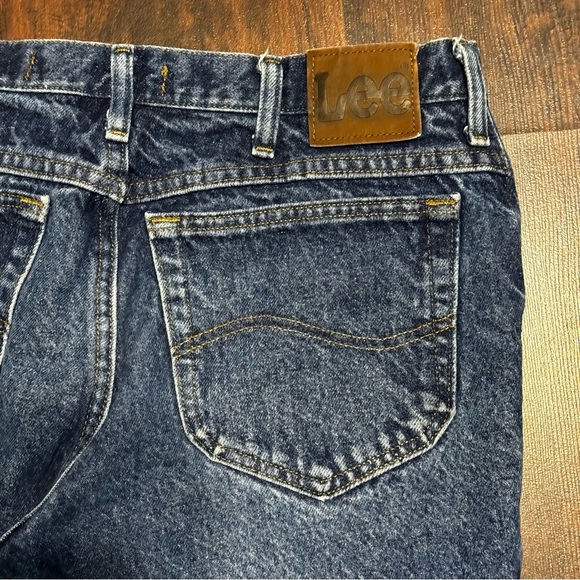 Lee Jeans Classic Dark Wash Blue Men’s Denim Jeans Regular Fit 36 x 30 - Picture 9 of 9